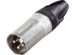 Neutrik - Connettore Cavo Xlr, Maschio A 3 Pin, Placcato Argento, Nichel
