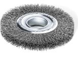 Spazzola Rotonda Lessmann Diametro 100 Mm Larghezza 20-22 Mm Tubo 30 Mm Filo D'acciaio