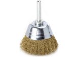 Spazzola A Tazza D.50Mm Albero 6Mm Spessore Filo 0,2Mm Ms 10500Min-¹ Lessmann