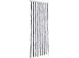 Vidaxl Tenda Zanzariera Grigio E Bianco 56X185 Cm In Ciniglia