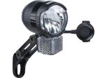 BüChel 51254571 Faro Per E-Bike 'Shiny Fl', Led, Con Staffa, Circa 60/100 Lux, 9-48 V, Nero