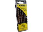 Famag Set Di Punte Per Legno 5 Pezzi D=4,5,6,8,10Mm In Cassetta