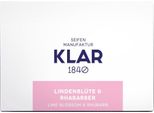 Klar Soaps Sapone Per La Cura Di Sé Fiori Di Tiglio E Rabarbaro 135 G, Senza Olio Di Palma