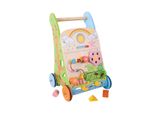 Bigjigs Baby Girello Attivo In Legno Da Giardino
