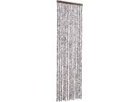 Vidaxl Tenda Zanzariera Marrone E Beige 56X200 Cm In Ciniglia