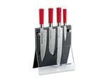 Dick Blocco Coltelli 4 Coltelli 5Pcs Red Spirit Coltello Da Cucina Santoku Coltello Da Pane