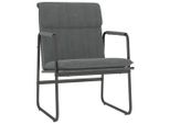 Vidaxl Sedia Lounge Grigio Scuro 55X64X80 Cm Tessuto