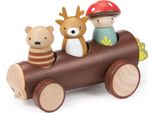 Animali Della Foresta Taxi In Legno Tender Leaf - Giocattoli Sostenibili Per Bambini