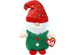 Ty Beanie Boo - Gnomo Di Natale In Peluche Verde - Circa 14 Cm