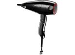 Hfxw 20 Nero Asciugacapelli Portatile Con Supporto A Parete Separato In Plastica Nera