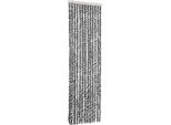Vidaxl Tenda Fly Grigio, Bianco E Nero 56X200 Cm In Ciniglia