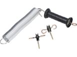 Kit Cancello Elettrico Recinzione Pp Ferro 5 Metri Animale Primavera Porta Accessorio Con Maniglia Chiodo Isolato Per Il Bestiame