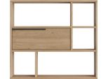 Scaffale A Muro Rebecca Mobili Harad 81X90X22 Truciolato Rovere Chiaro Moderno