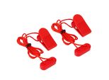 2 Pezzi Chiave Di Sicurezza Universale Per Tapis Roulant, Chiave Magnetica Per Tapis Roulant, Ricambio Universale Per Serratura Di Sicurezza Magnetica Per Tapis Roulant, Rosso