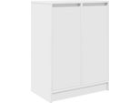 Vidaxl Scarpiera Bianca 57X34X76 Cm Materiale A Base Di Legno