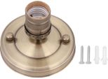 E26/E27 Vintage Industriale Soffitto/Parete Portalampada A Sospensione Portalampada Bronzo