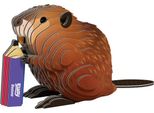 Eugy 3D Puzzle Beaver - Set Di Artigianato In Cartone Per Bambini