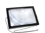 Lente Di Ingrandimento Per Pagine A4, A Mani Libere, Ingrandimento 3X Con Illuminazione A Led, Lente Di Lettura Gdel