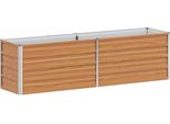 Vidaxl Letto Rialzato Marrone Chiaro 160 X 40 X 45 Cm Acciaio Zincato