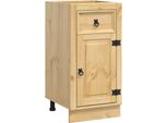 Vidaxl Armadio Ski Marrone Miele 40 X 46 X 81,5 Cm Legno Di Pino Massiccio