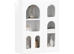 Vidaxl Armadio A Muro Bianco Lucido 59 X 20 X 71,5 Cm Materiale A Base Di Legno