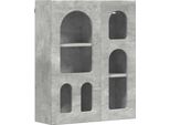Vidaxl Armadio A Muro Grigio Cemento 59 X 20 X 71,5 Cm Materiale A Base Di Legno