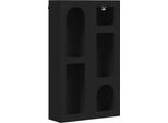 Vidaxl Armadio A Muro Con Ripiano Nero 59 X 20 X 100 Cm Materiale In Legno