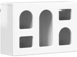 Vidaxl Armadio A Muro Bianco Lucido 60 X 20 X 40 Cm Materiale A Base Di Legno