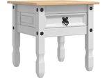 Vidaxl Tavolino Bianco 50 X 50 X 50 Cm In Legno Di Pino Massiccio