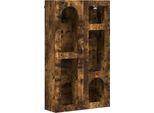 Vidaxl Armadio A Muro In Rovere Fumé 59 X 20 X 100 Cm Materiale A Base Di Legno