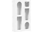 Vidaxl Armadio A Muro Con Ripiano Bianco 59 X 20 X 100 Cm Materiale A Base Di Legno