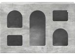 Vidaxl Armadio A Muro Con Ripiano Grigio Cemento 60 X 20 X 40 Cm Materiale A Base Di Legno