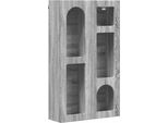 Vidaxl Armadio A Muro Grigio Sonoma 59 X 20 X 100 Cm Materiale A Base Di Legno