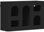 Vidaxl Armadio A Muro Con Ripiano Nero 60 X 20 X 40 Cm Materiale In Legno