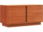 Vidaxl Mobile Tv Marrone Cera 80 X 35 X 40,5 Cm In Legno Di Pino Massiccio