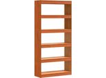Vidaxl Libreria Marrone Cera 80 X 30 X 167,5 Cm Legno Di Pino Massiccio