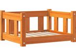 Vidaxl Letto Per Cani Marrone Cera 55 X 45 X 28 Cm Legno Di Pino Massiccio