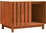 Vidaxl Cuccia Per Cani Marrone Cera 100 X 70 X 70 Cm Legno Di Pino Massiccio