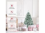 Albero Di Natale Artificiale Da 135 Cm Con Luci E Neve