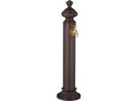 Fontana Antica Da Giardino A Colonna Con Rubinetto Dorato, 87 Cm