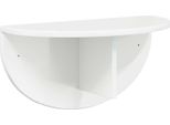 Vidaxl Scaffale A Muro Bianco Lucido 38 X 19 X 19 Cm Materiale A Base Di Legno