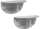 Vidaxl Mensola A Muro 2 Pezzi Grigio Sonoma 38 X 19 X 19 Cm Materiale A Base Di Legno