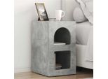 Vidaxl Comodino 2 Pezzi Grigio Cemento 29,5 X 35 X 50 Cm Materiale A Base Di Legno