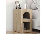 Vidaxl Comodino 2 Pezzi Rovere Sonoma 29,5 X 35 X 50 Cm Materiale A Base Di Legno