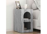 Vidaxl Comodino 2 Pezzi Grigio Sonoma 29,5 X 35 X 50 Cm Materiale A Base Di Legno