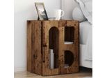Vidaxl Comodino In Legno Recuperato 40 X 35 X 50 Cm Materiale A Base Di Legno