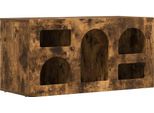 Syfax™ Mobile Tv Rovere Fumé 80 X 35 X 40 Cm Legno Multistrato