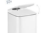 Pattumiera A Pedale Per Bagno, 6 L - Chiusura Ammortizzata, Mani Libere