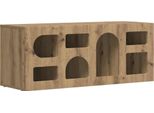 Syfax™ Mobile Tv Rovere Artigianale 100 X 35 X 40 Cm Legno Multistrato