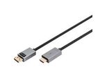 Adapterkabel Displayport > Hdmi, Uhd 4K Schwarz, 1,80 Meter